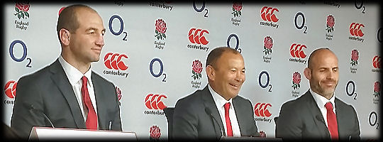 Steve Borthwick Eddie Jones Paul Gustard England Rugby